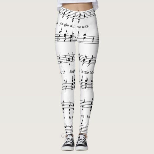 jingle bells sheet music leggings