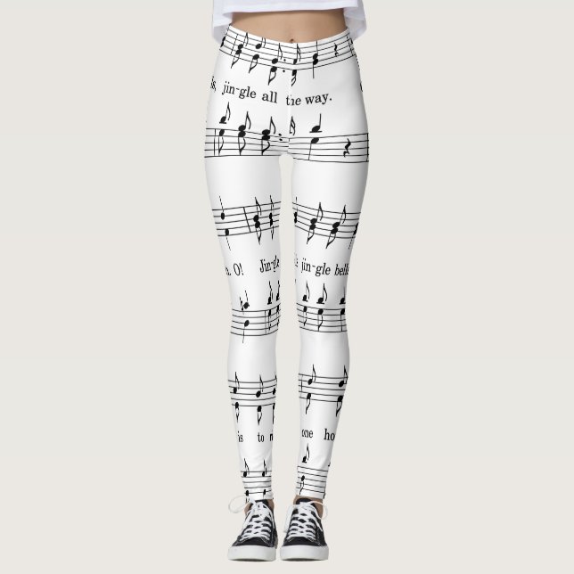 jingle bells sheet music leggings (Front)