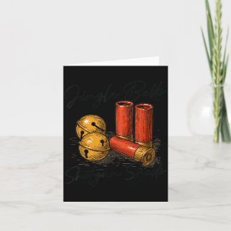 Jingle Bells Shotgun Shells Funny Hunting Christma Card