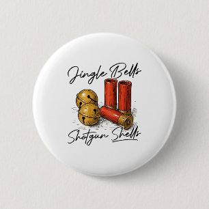 Jingle Bells Shotgun Shells (on Back) Button