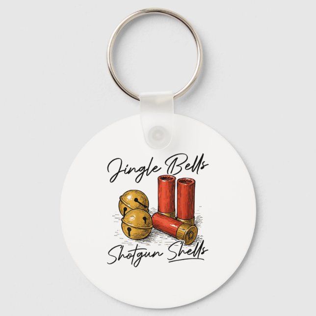 Jingle Bells Shotgun Shells (on Back)  Keychain (Front)