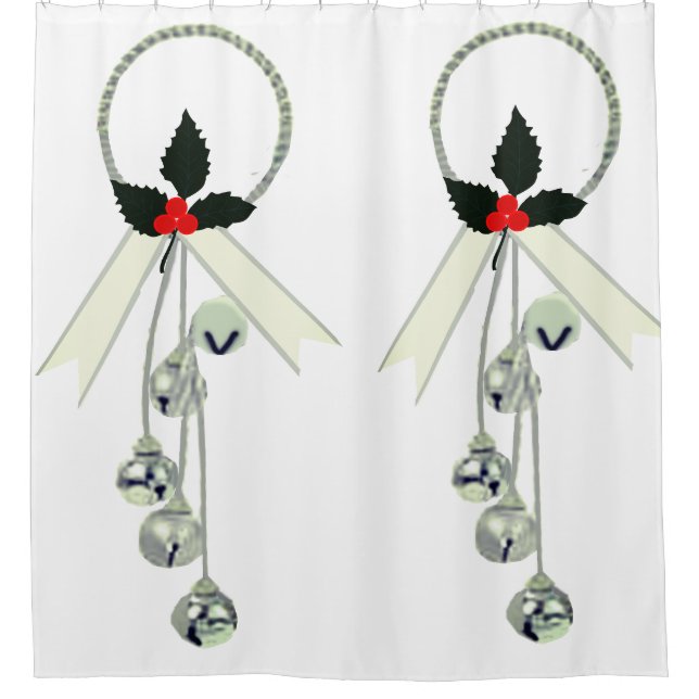 Jingle Bells Shower Curtain (Front)