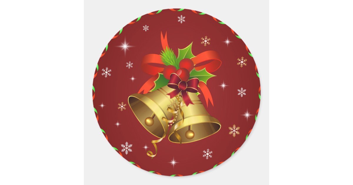 Litle Bell Sticker Jingle Bells Sticker | Zazzle
