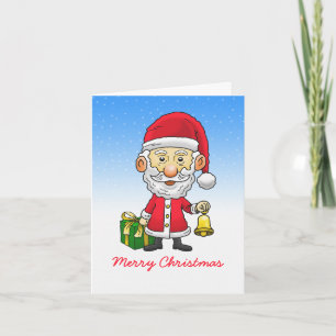 Jingle Bells with Santa Photo Christmas Card