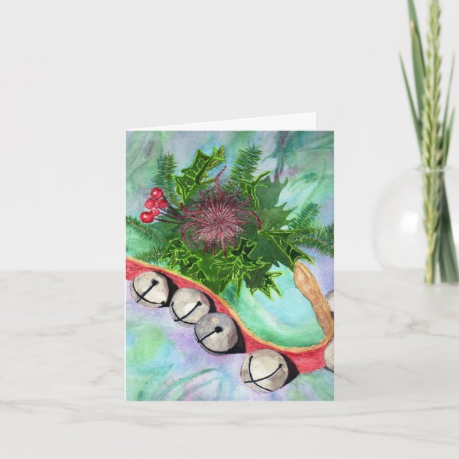 Jingle bells with Sparkle Holiday Card (Front)