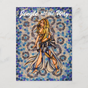 Jingle belly dance postcards