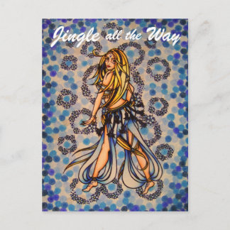 Jingle belly dance postcards