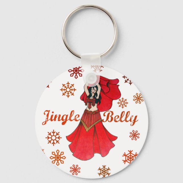 Jingle Belly Dancer Keychain (Front)