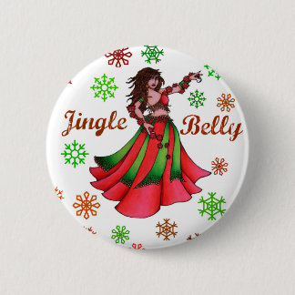 Jingle Belly Dancer Original Art Button