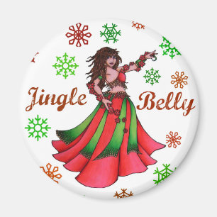 Jingle Belly Dancer Original Art Magnet