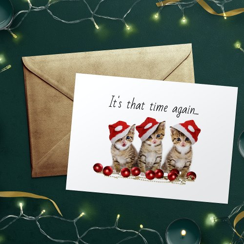 Jingle Cats Meowy Christmas Holiday Card