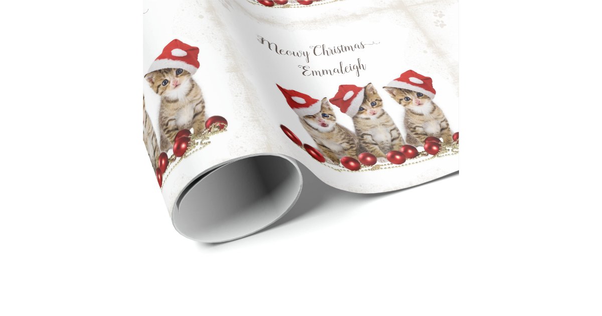 Meowy Christmas Wrapping Paper 