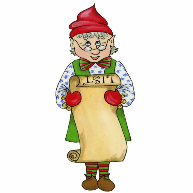 Jingle Elves "Alfred" 5X7 Ornament (Front)