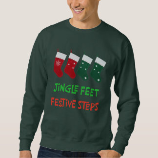 Jingle Feet Festive Socks Christmas Design Sweatshirt