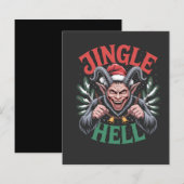 Jingle Hell Christmas Krampus Evil Xmas  (Front/Back)