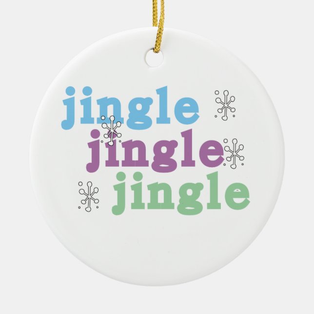 Jingle Jingle Jingle Keepsake Ornament (Front)
