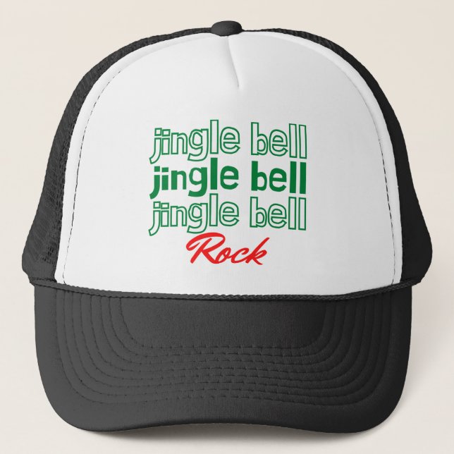 jingle jingle jingle rock trucker hat (Front)