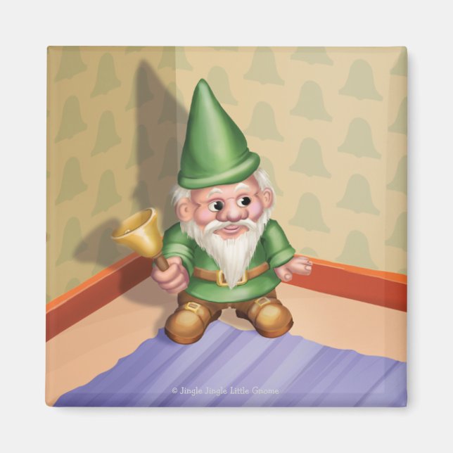 Jingle Jingle Little Gnome Ding-a-Ling Magnet (Front)