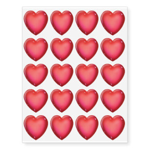 Jingle Jingle Little Gnome Heart Temporary Tattoos
