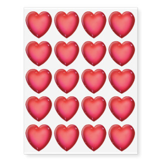 Jingle Jingle Little Gnome Heart Temporary Tattoos