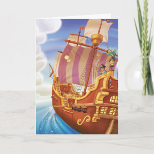 Jingle Jingle Little Gnome Pirate Greeting Card