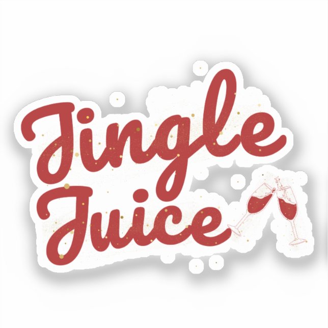 Jingle Juice, Holiday Party Sticker (Front)