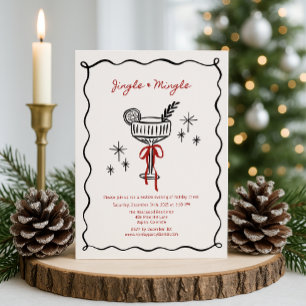 Jingle & Mingle – A Christmas Cocktail Party Invitation