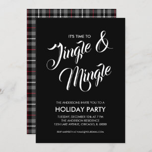 Jingle & Mingle Christmas Holiday Party Invitation