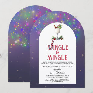 Jingle & Mingle Christmas Holiday Party Invitation