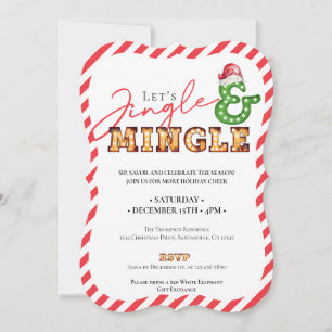 Jingle & Mingle Christmas Marquee Holiday Season Invitation