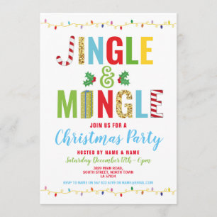 Jingle & Mingle Christmas Party Holidays Invite