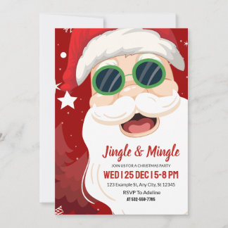 Jingle & Mingle Christmas Party Invitation