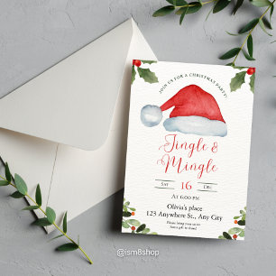 Jingle & Mingle Christmas Party Invitation