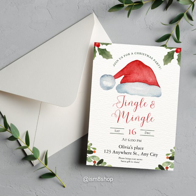 Jingle & Mingle Christmas Party Invitation (Creator Uploaded)