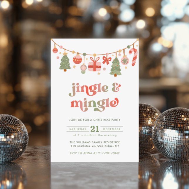 Jingle & Mingle Christmas Party Invitation (Creator Uploaded)