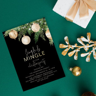 Jingle & Mingle Christmas Party Invitation