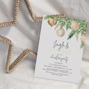 Jingle & Mingle Christmas Party Invitation