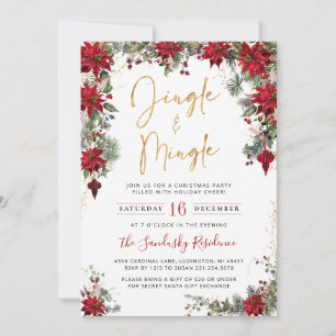Jingle & Mingle Christmas Party Invitation
