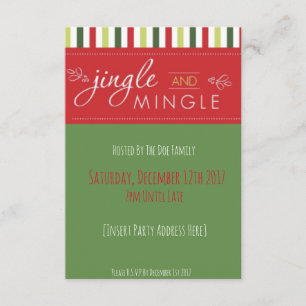 Jingle & Mingle! Christmas Party Invitation