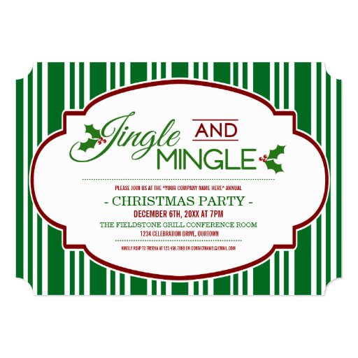 Jingle And Mingle Invitations 9
