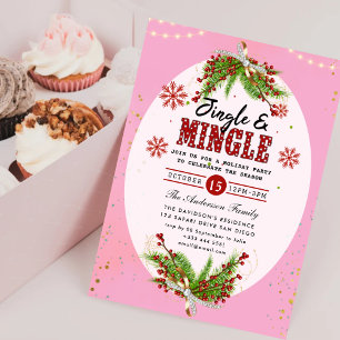 Jingle & Mingle Holiday Party Invitation