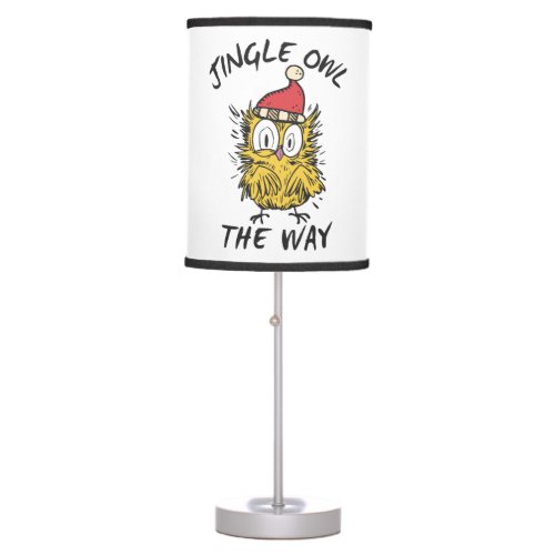 Jingle Owl the way Funny Santa Owl Table Lamp