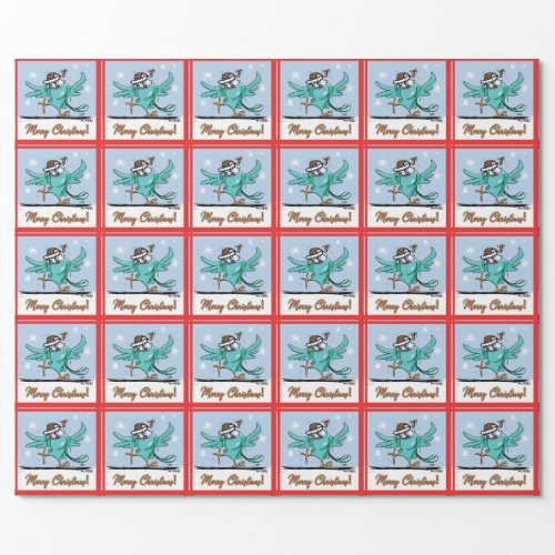 Jingle Parakeet Christmas Wrapping Wrapping Paper