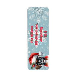 Jingle Paws and Boxer Dog Joy Label