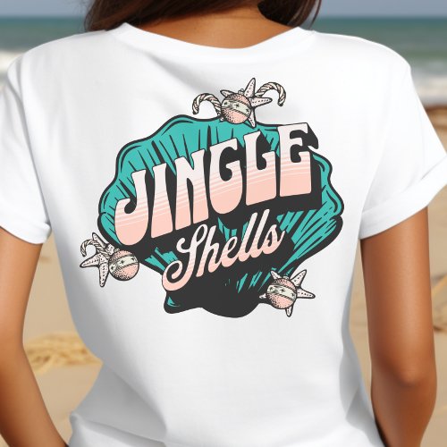 Jingle Shells _ Christmas Vintage Beach T_Shirt