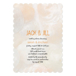 Jack And Jill Shower Invitations Announcements Zazzle Jingle Shells Modern Jack And Jill Wedding Shower Card