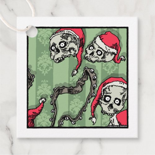 Jingle Skulls _ Gift Tags Pop Goth Holiday