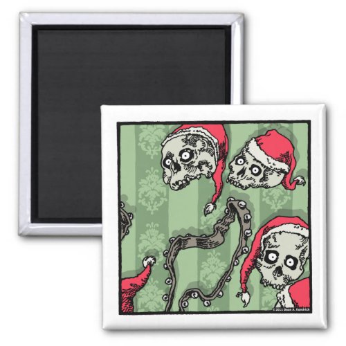 Jingle Skulls _ Magnet Pop Goth Holiday