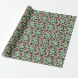 Jingle Skulls - Pop Goth Holiday Wrapping Paper