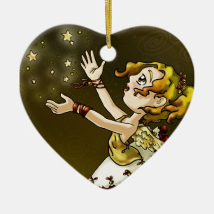 Jingle Star Ceramic Ornament